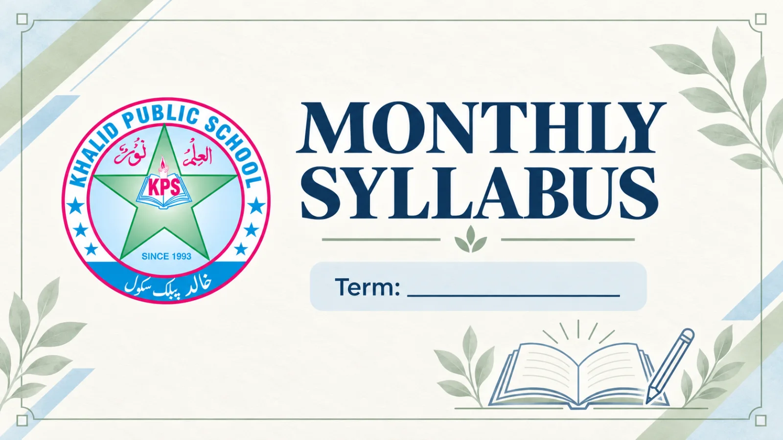 Monthly Syllabus